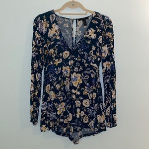 Forever 21 floral romper